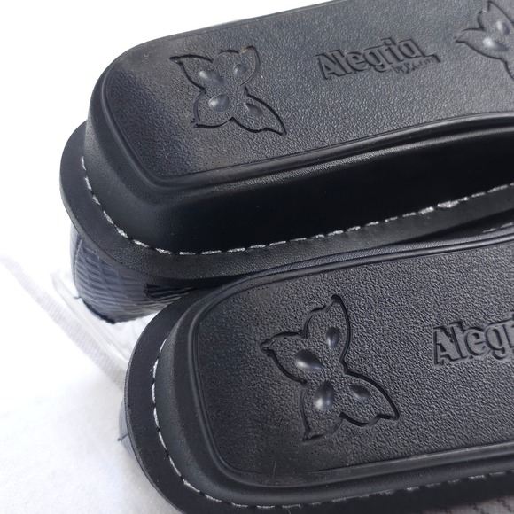 Alegria Paloma Mary Jane Flats Womens EU 38 US 7.5-8 Blue Leather Comfort Ergo - Picture 10 of 12